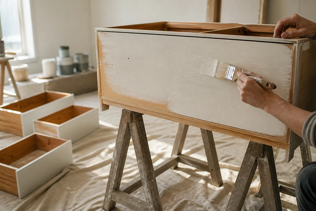 Peindre un meuble en bois : préparation et finition